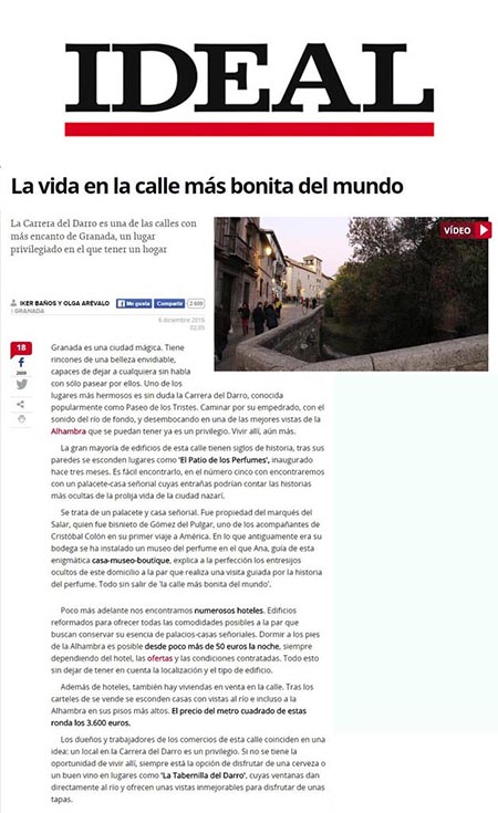 Article en ligne publié par Ideal.es, IKER BAÑOS et OLGA ARÉVALO, 6 Décembre 2016