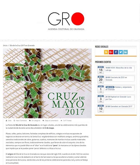 Article en ligne publié par granadaocio.es, Celia, 20 Avril 2017
